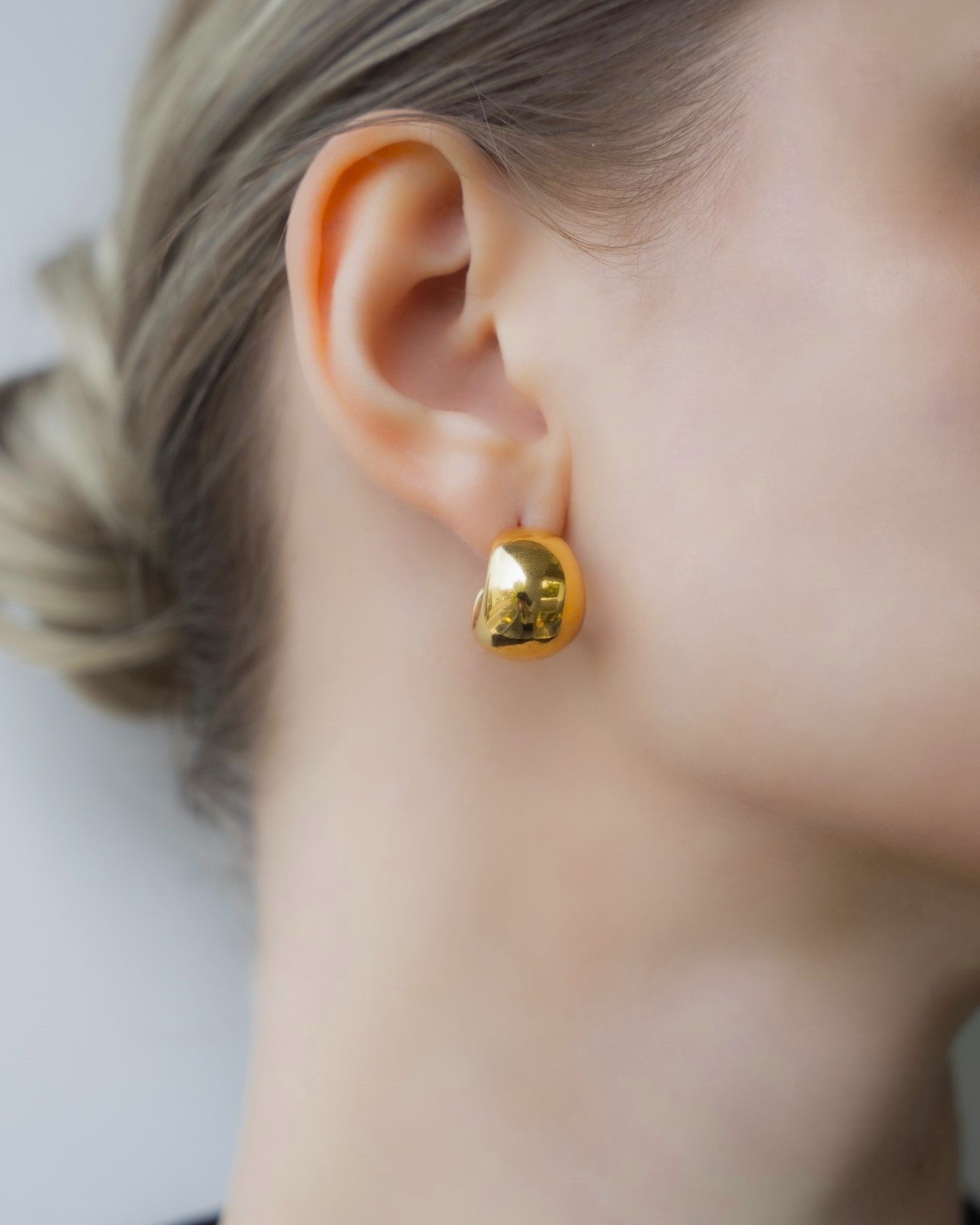 TODAYFUL ゴールド カーブピアス カーブプランプピアス | Curve Plump Pierce – LOÉ